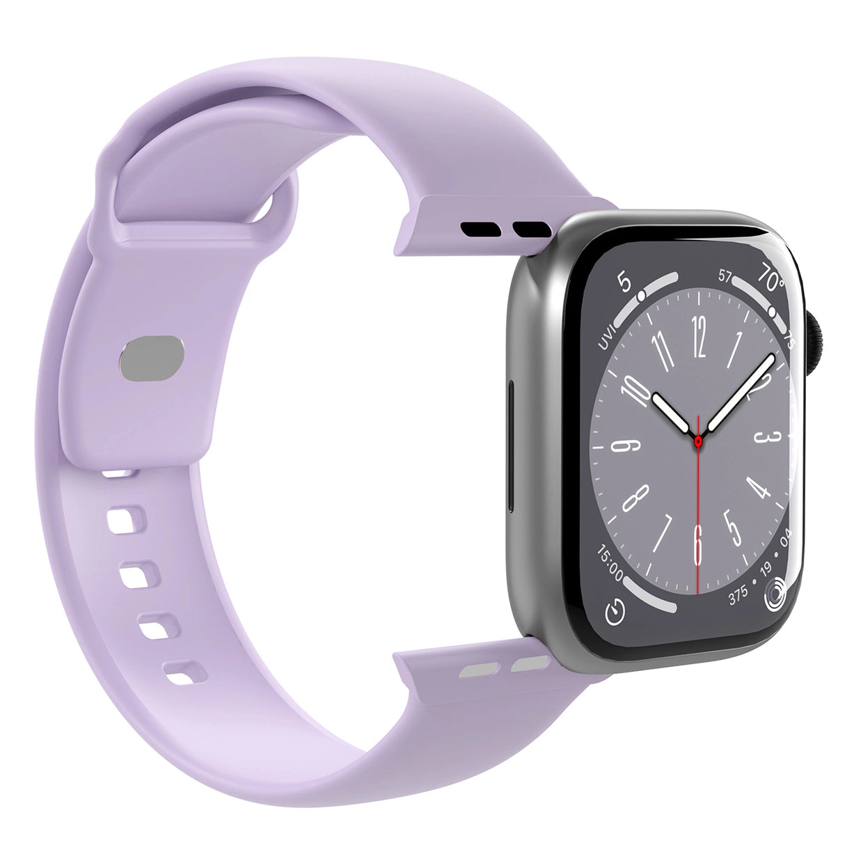 Puro Icon Silicone Strap for Apple Watch 42 / 44 / 45 / 49 mm - Lavender (2 pcs.)