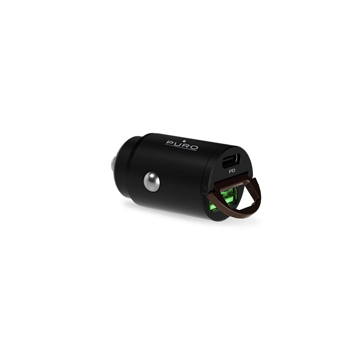 Puro Mini 30W Power Delivery USB-C USB-A Biloplader - sort