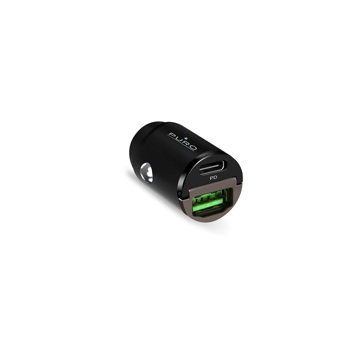 Puro Mini 30W Power Delivery USB-C USB-A Biloplader - sort