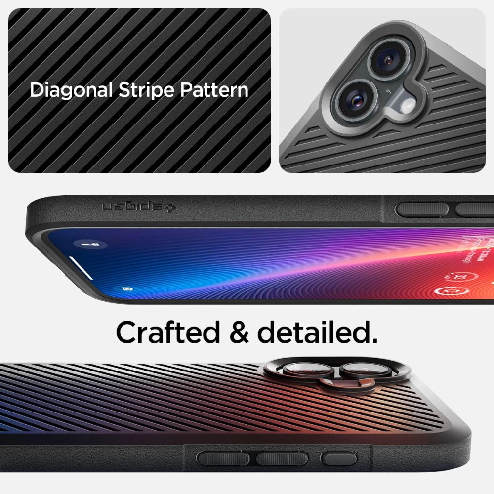 Spigen Core Armor iPhone 16 Case - Matte Black