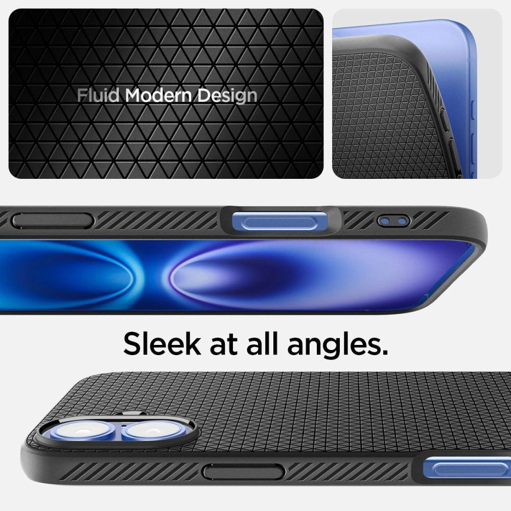 Spigen Liquid Air iPhone 16 Case - Black