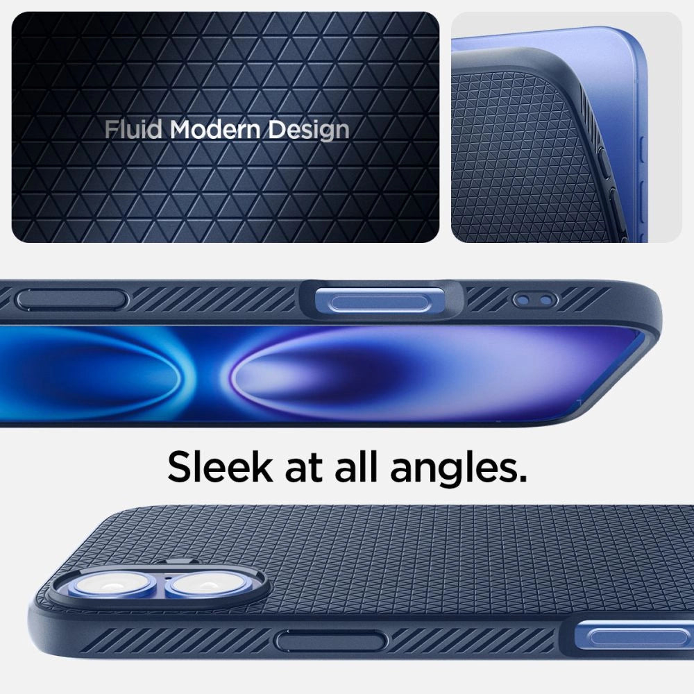 Spigen Liquid Air iPhone 16 Case - Blue