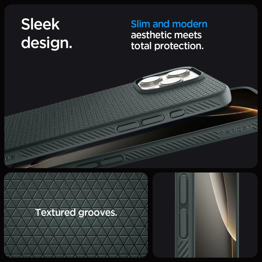 Spigen Liquid Air Case for iPhone 16 Pro Max - Green