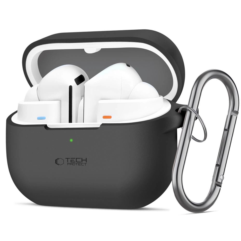 Tech-Protect Silicone Hook Case til Samsung Galaxy Buds 3 / 3 Pro - sort
