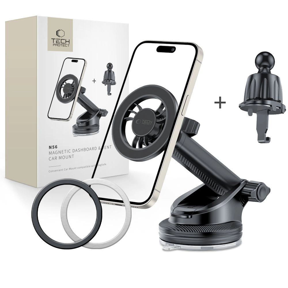 Tech-Protect N56 Magnetisk Holder med MagSafe - sort