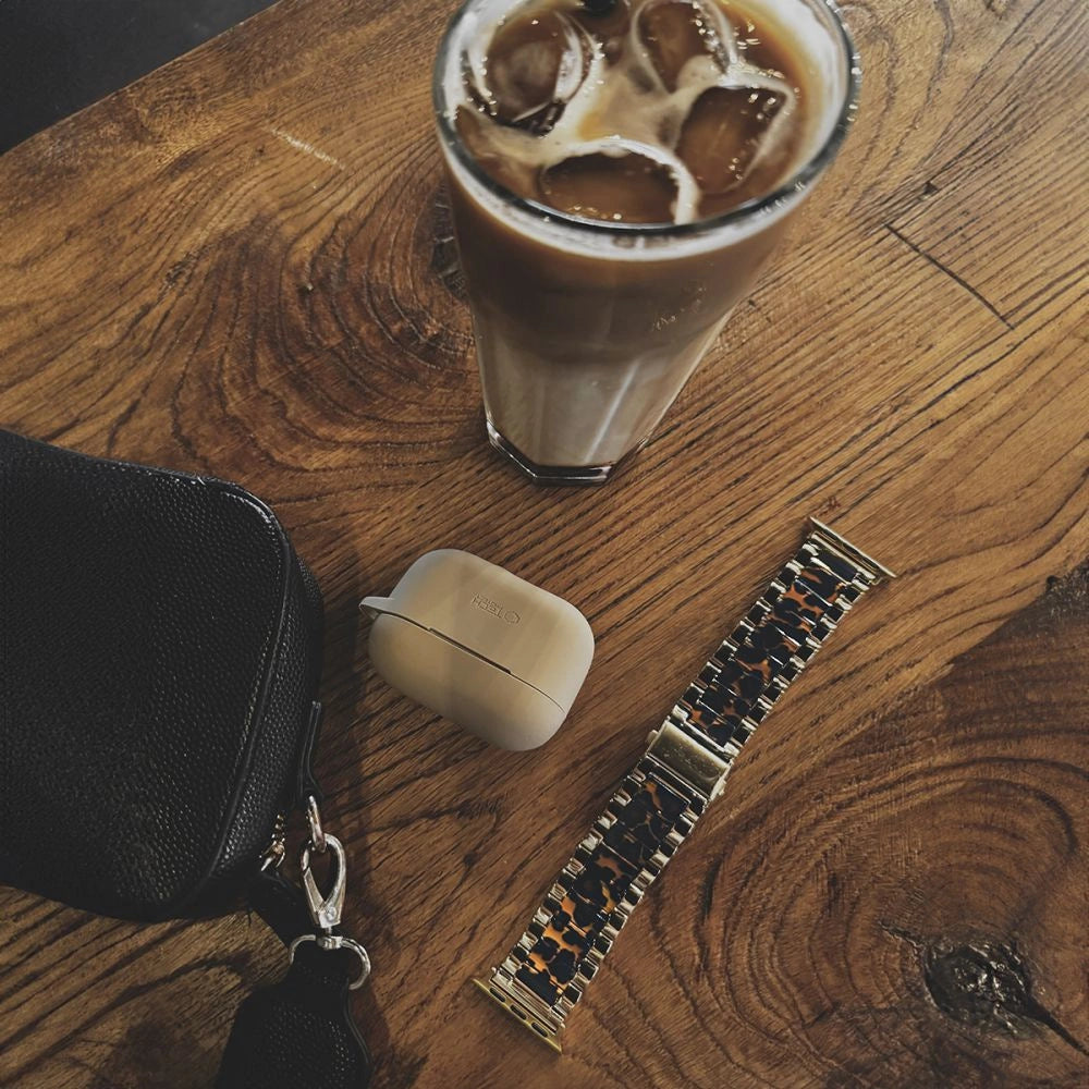 Tech-Protect Modern Apple Watch Strap 4 / 5 / 6 / 7 / 8 / 9 / SE (38 / 40 / 41 mm) - Guld / Leopard