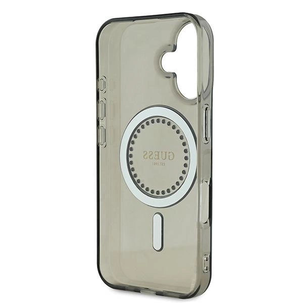 Guess IML Rhinestones MagSafe iPhone 16 Plus Case - sort