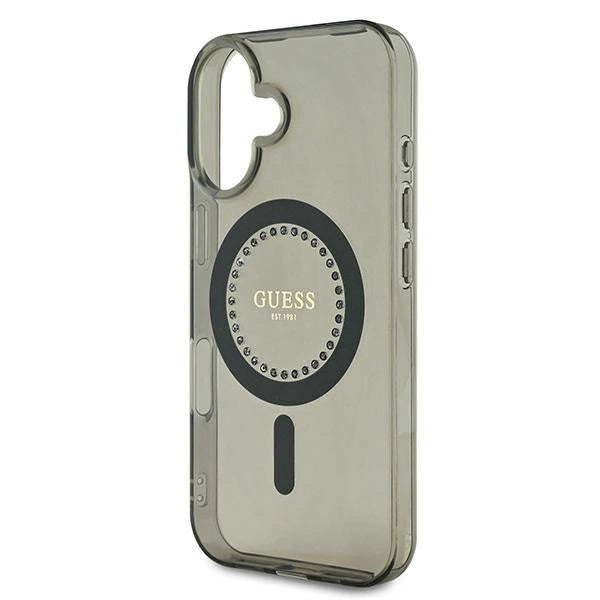 Guess IML Rhinestones MagSafe iPhone 16 Case - sort