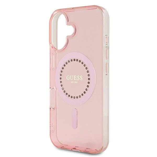 Gæt IML Rhinestones MagSafe iPhone 16 Case - Pink