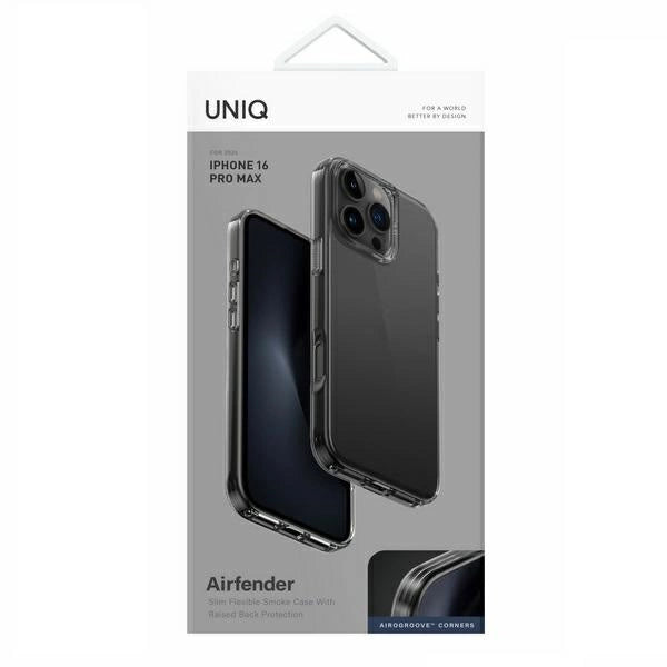 Uniq Air Fender Case til iPhone 16 Pro Max - Grå