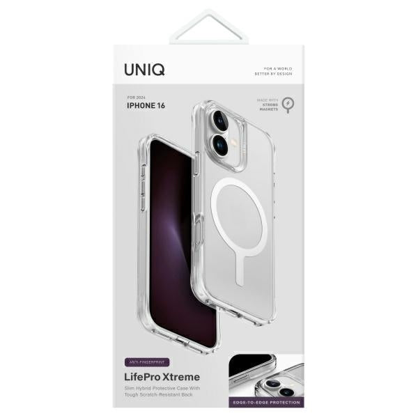 Uniq LifePro Xtreme Magclick opladningsfoder til iPhone 16 - klar