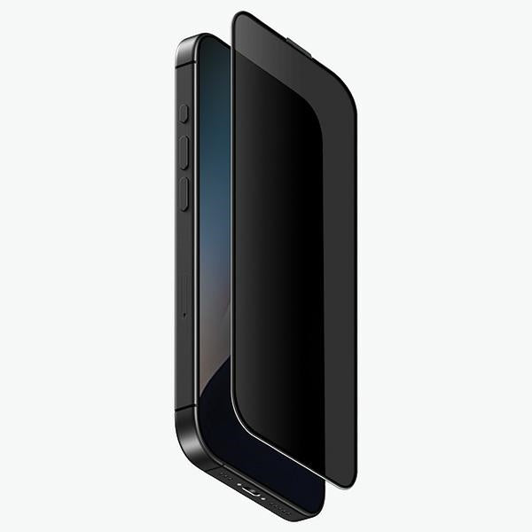 Uniq Optix Privacy hærdet glas med privacy applicator til iPhone 16 Plus