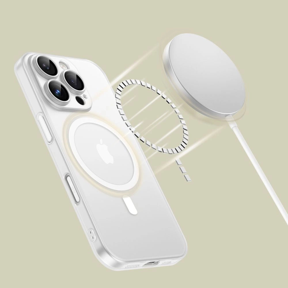 Tech-Protect MagSlim MagSafe Case til iPhone 16 Pro Max - hvid