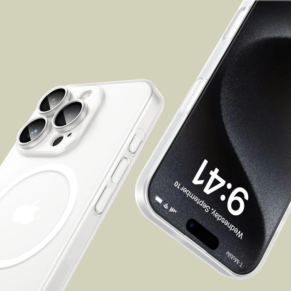 Tech-Protect MagSlim MagSafe Case til iPhone 16 Pro Max - hvid