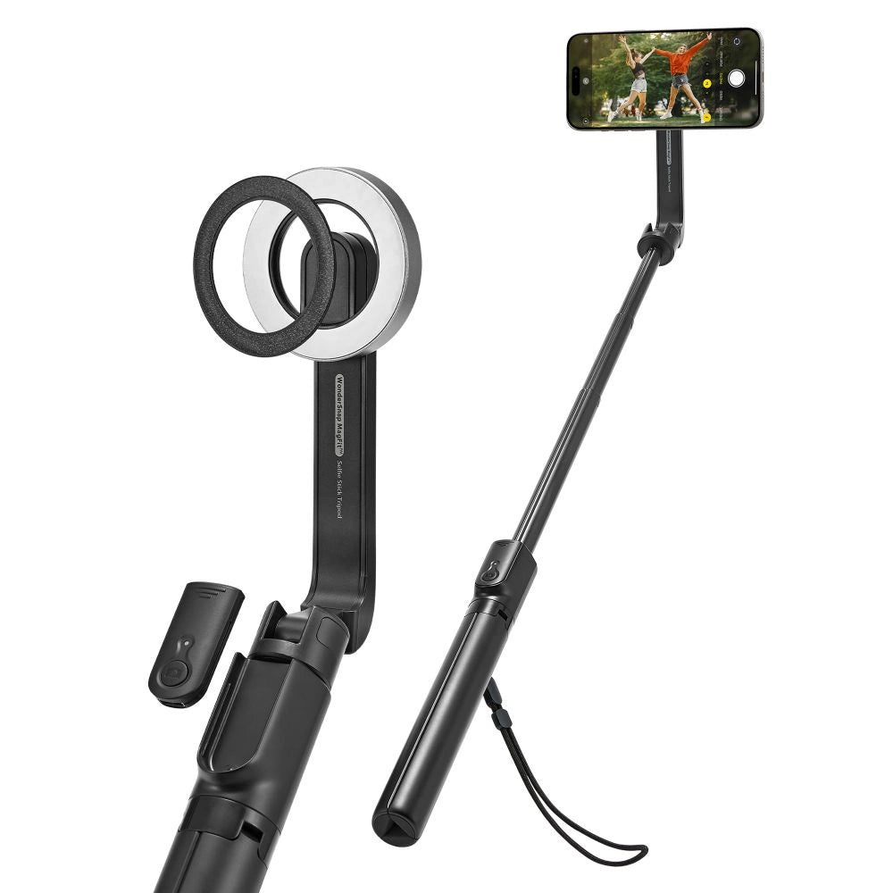 Selfie stick Spigen S580W MagSafe Bluetooth with tripod - black