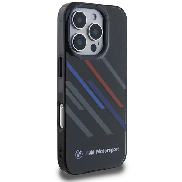 BMW Motosport IML Random Stripes iPhone 16 Pro Case - sort
