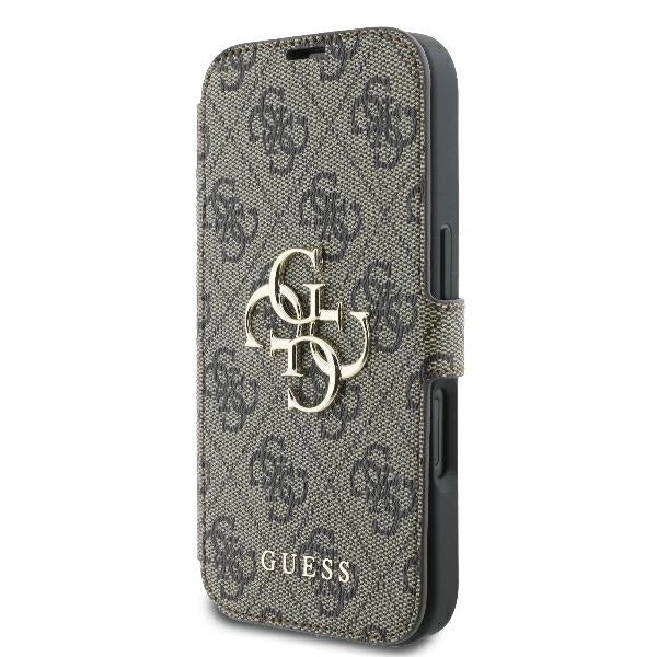 Guess 4G Metal Logo iPhone 16 Plus Case - Brunt