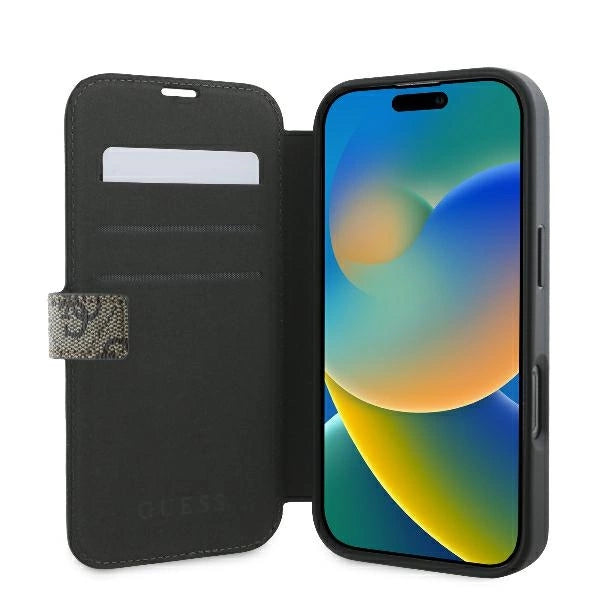 Guess 4G Metal Logo iPhone 16 Pro Max Case - Brunt