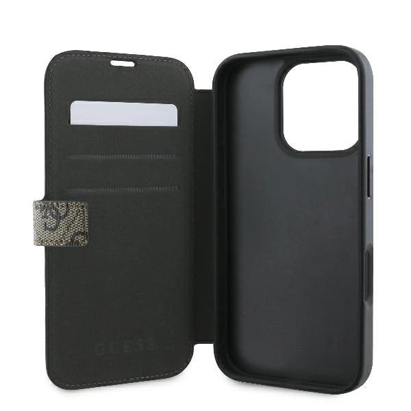 Guess 4G Metal Logo iPhone 16 Pro Max Case - Brunt