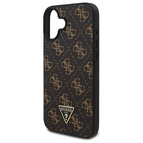 Guess ny 4G Triangle Case til iPhone 16 Plus - sort