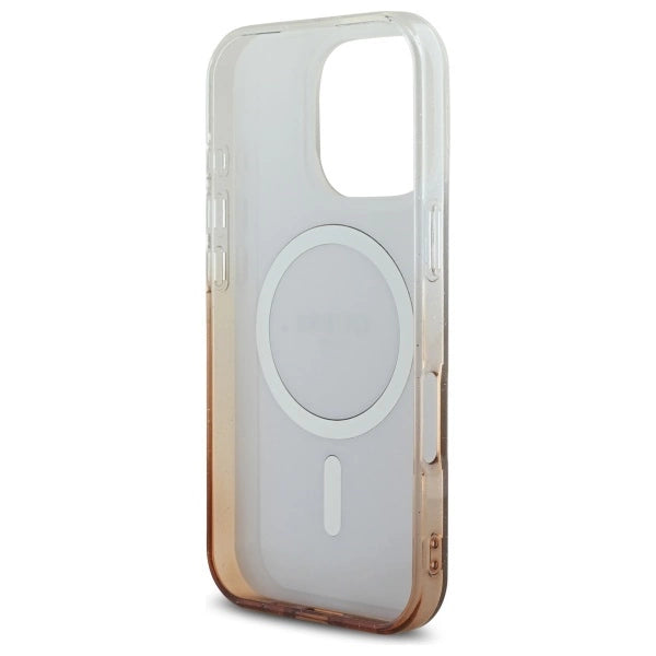 Guess IML Glitter Gradient MagSafe iPhone 16 Pro Case - Brunt