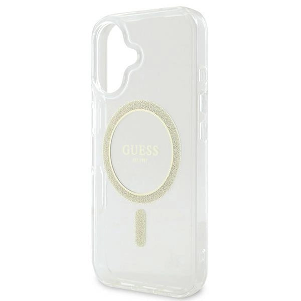 Gæt IML Glitter Circle MagSafe iPhone 16 Case - klar