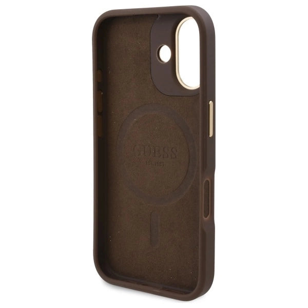Gæt 4G Logo Plate MagSafe iPhone 16 Case - Brown