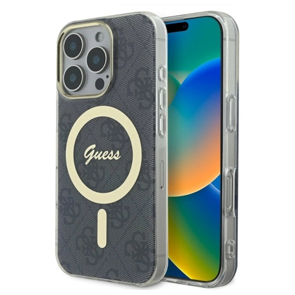 Guess IML 4G MagSafe Case til iPhone 16 Pro Max - sort