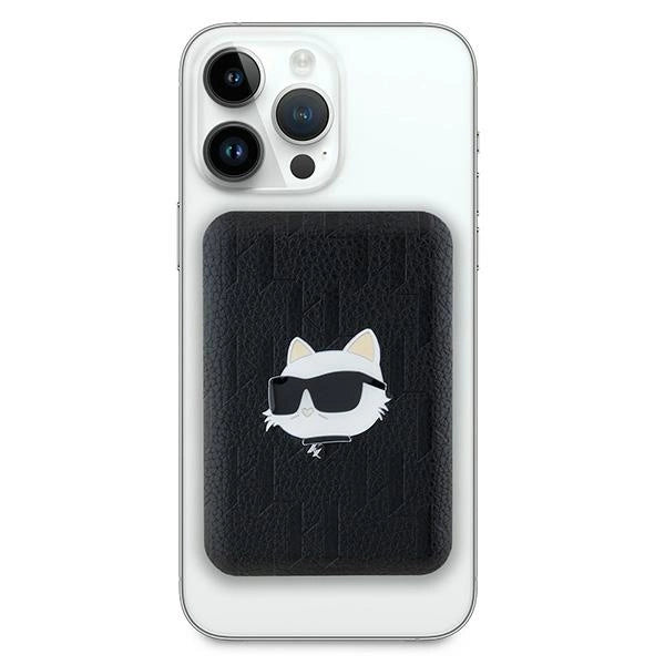 Karl Lagerfeld Powerbank induktiv KLPB5FPGKSCHHK 16W 5000mAh sort/sort Choupette Head Pin MagSafe