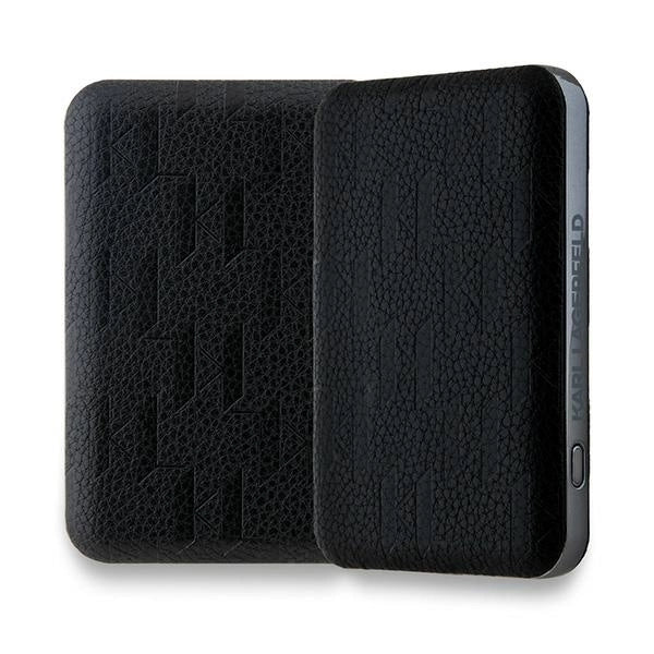 Karl Lagerfeld Powerbank induktiv KLPB5FPGKSKIHK 16W 5000mAh sort/sort Karl Head Pin MagSafe