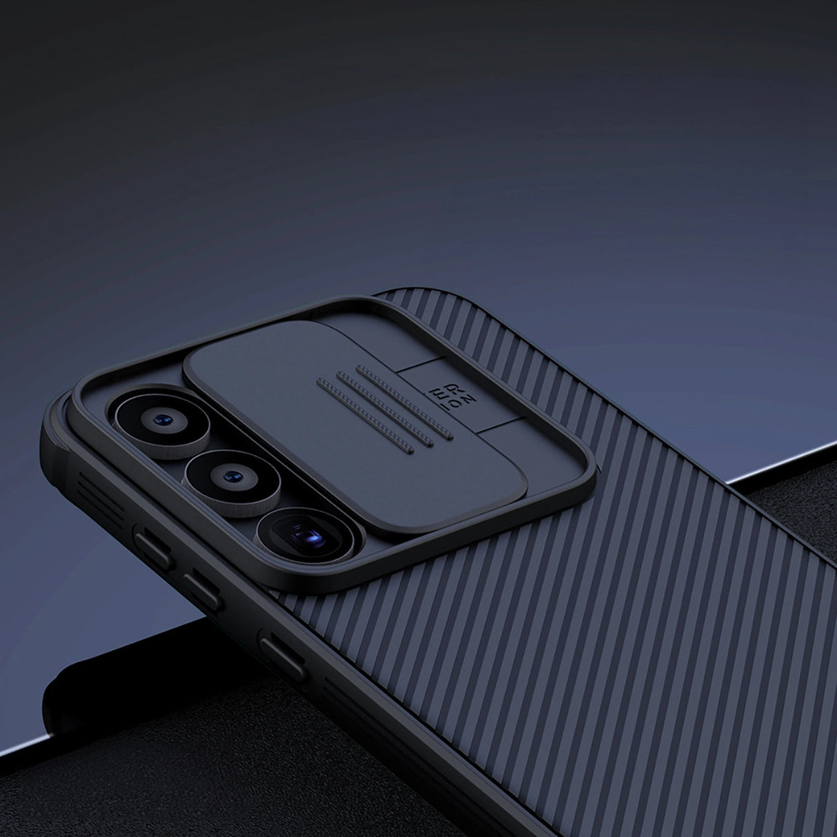 Nillkin CamShield Pro Case til Samsung Galaxy A55 med kameraomslag - sort