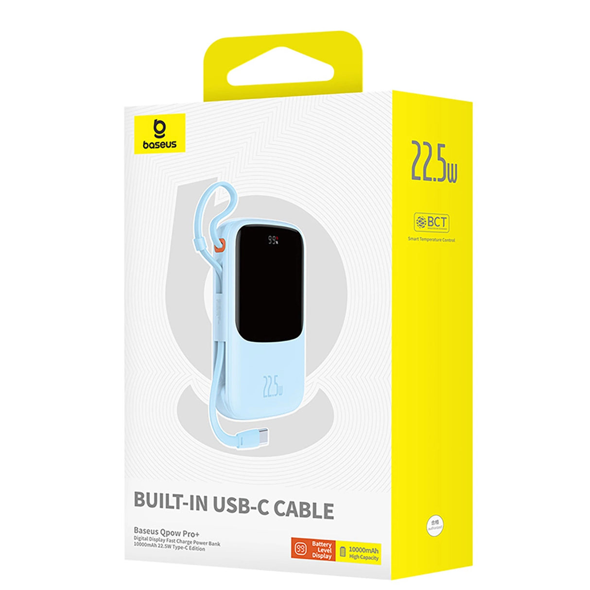 Baseus Qpow Pro+ 22.5W 10000mAh USB-C Power Bank - Blå