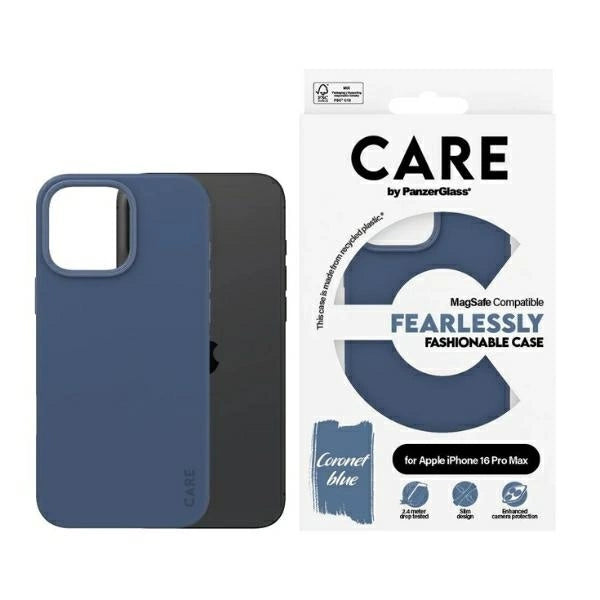 CARE af PanzerGlass Fashion Case iPhone 16 Pro Max 6.9" blå/blå MagSafe 1384