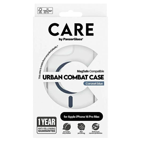 CARE af PanzerGlass Flagship Case iPhone 16 Pro Max 6.9" blå/blå MagSafe 1368