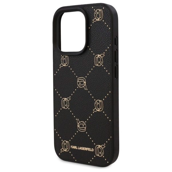 Karl Lagerfeld Magsafe Karl Head Case for iPhone 16 Pro Max - Black