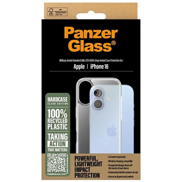 PanzerGlass HardCase iPhone 16 6,1" gennemsigtigt/gennemsigtigt 1287