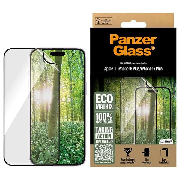 PanzerGlass MATRIX skærmbeskytter iPhone 16 Plus 6.7" Ultra-Wide Fit 2871
