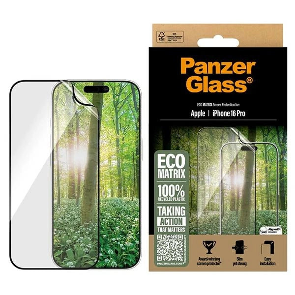 PanzerGlass MATRIX skærmbeskytter iPhone 16 Pro 6.3" Ultra-Wide Fit 2870