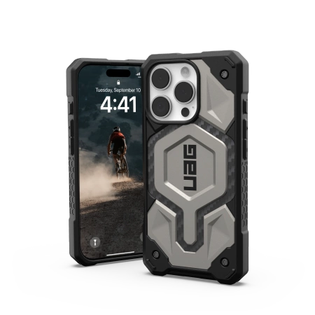 UAG Monarch Pro Case med MagSafe til iPhone 16 Pro - Titanium