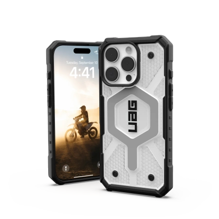 UAG Pathfinder Clear Magsafe Case til iPhone 16 Pro - hvid