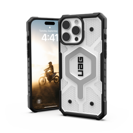 UAG Pathfinder Clear Magsafe Case til iPhone 16 Pro Max - hvid
