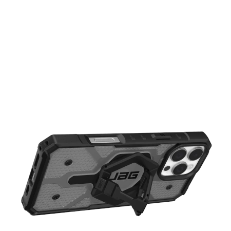 UAG Pathfinder Clear Magsafe Bundle Case med Magnetisk Ring Stand til iPhone 16 Pro Max - sort