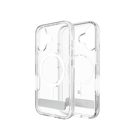 ZAGG Crystal Palace Snap Kickstand MagSafe Case til iPhone 16 - Klar