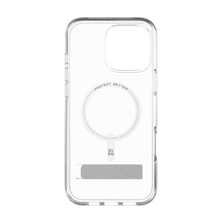 ZAGG Crystal Palace Snap Kickstand MagSafe Case med stativ til iPhone 16 Pro Max - Klar