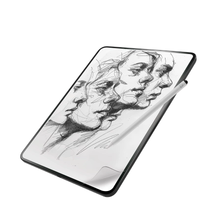 ZAGG InvisibleShield Fusion Canvas Antibakteriel beskyttende film Imiterende papir til iPad Pro 13" 2024