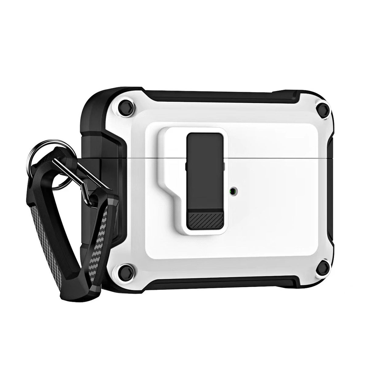 Airpods 4 Pro Armor Case med Carabiner - hvid