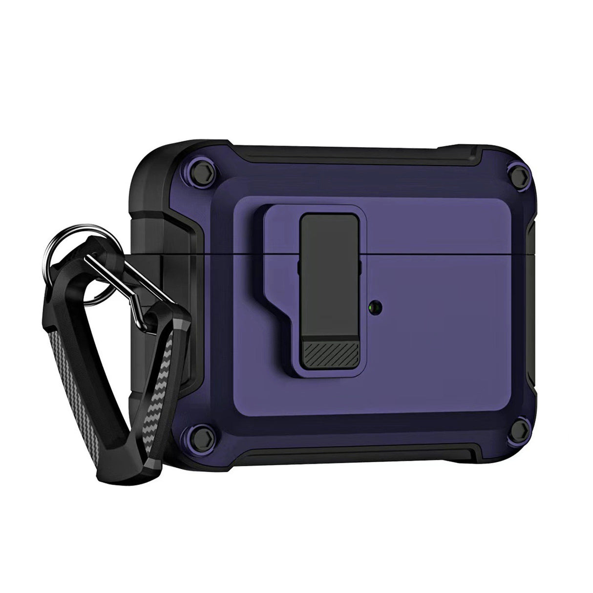 Airpods 4 Pro Armor Case med Carabiner - Purple