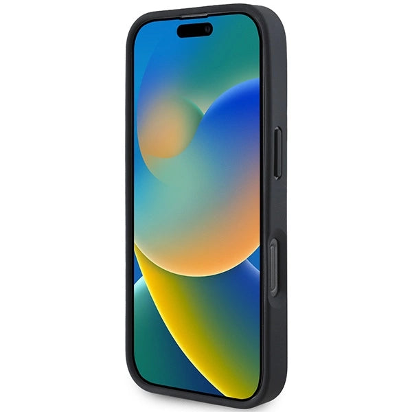 BMW læder Hot Stamp iPhone 16 Pro Case - sort