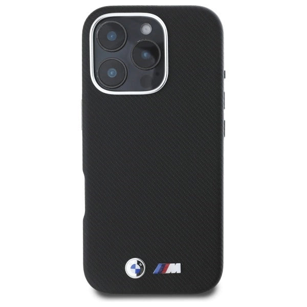 BMW M Edition Kevlar Wrapped Metal iPhone 16 Pro Max Case - sort