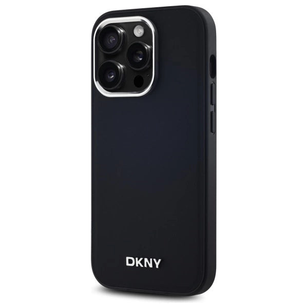 DKNY Plain Logo MagSafe iPhone 14 Pro Case - sort